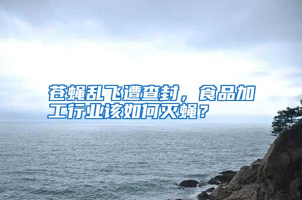 蒼蠅亂飛遭查封,食品加工行業該如何滅蠅?