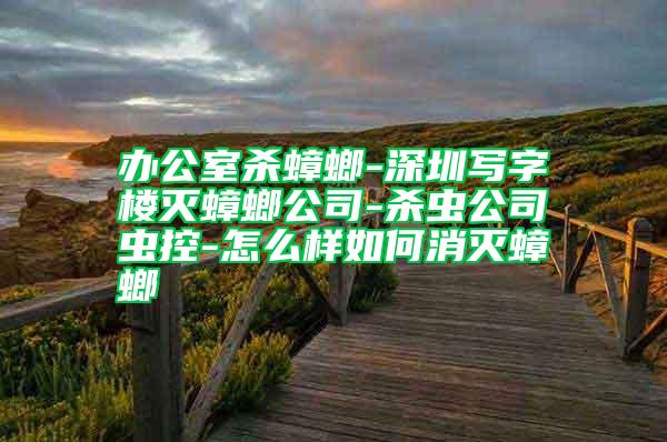 辦公室殺蟑螂-深圳寫(xiě)字樓滅蟑螂公司-殺蟲(chóng)公司蟲(chóng)控-怎么樣如何消滅蟑螂