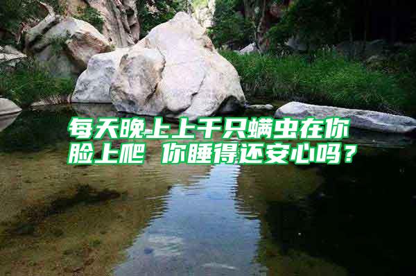 每天晚上上千只螨蟲在你臉上爬 你睡得還安心嗎？