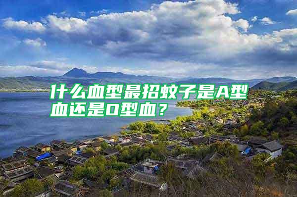 什么血型最招蚊子是A型血還是O型血？