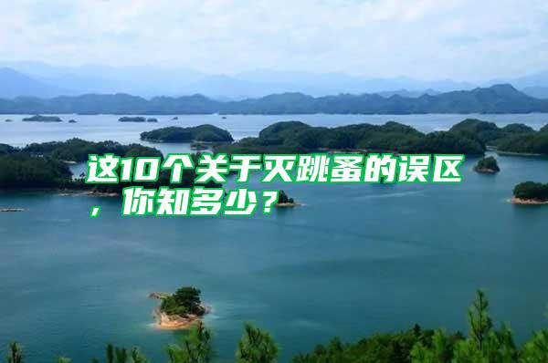 這10個關(guān)于滅跳蚤的誤區(qū)，你知多少？