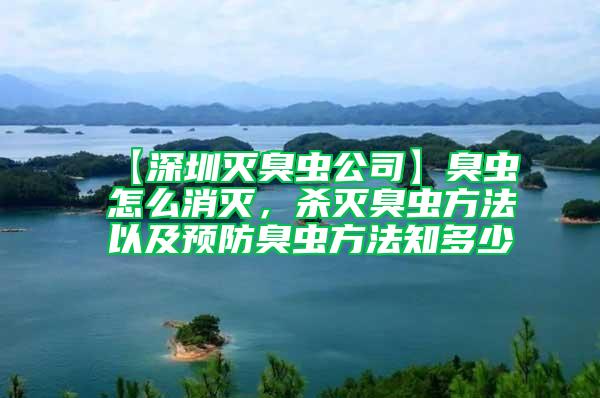 【深圳滅臭蟲公司】臭蟲怎么消滅，殺滅臭蟲方法以及預防臭蟲方法知多少