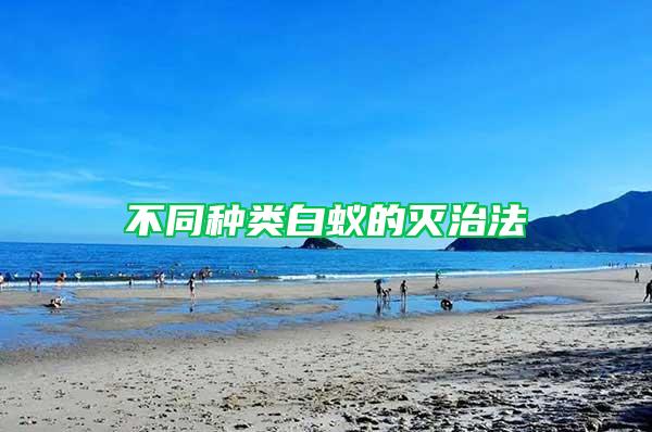不同種類白蟻的滅治法