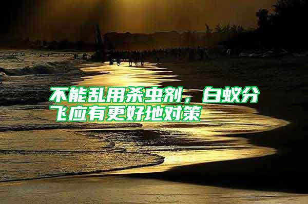 不能亂用殺蟲劑,白蟻分飛應(yīng)有更好地對(duì)策