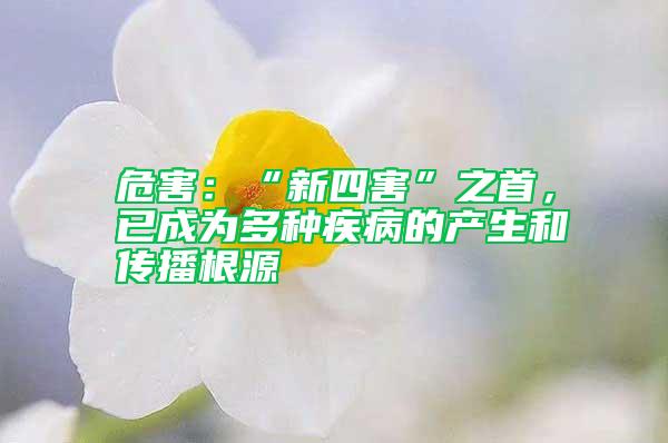 危害：“新四害”之首，已成為多種疾病的產(chǎn)生和傳播根源