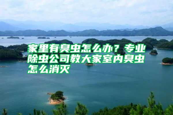家里有臭蟲怎么辦？專業(yè)除蟲公司教大家室內(nèi)臭蟲怎么消滅