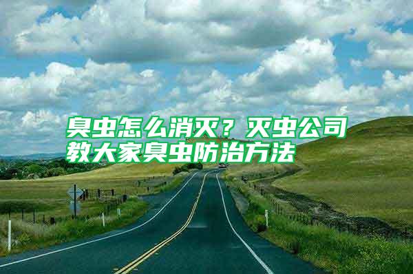 臭蟲怎么消滅?滅蟲公司教大家臭蟲防治方法
