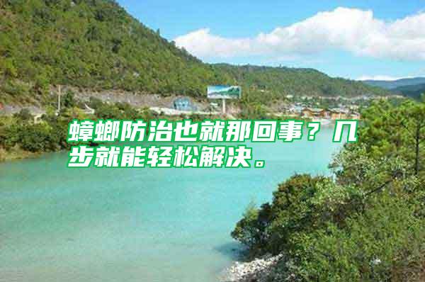 蟑螂防治也就那回事？幾步就能輕松解決。