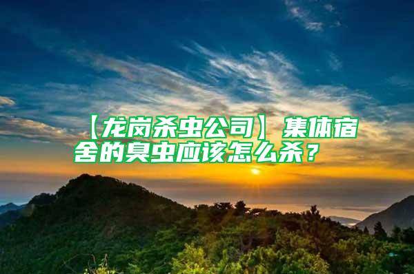 【龍崗殺蟲公司】集體宿舍的臭蟲應(yīng)該怎么殺？