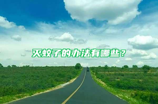 滅蚊子的辦法有哪些?