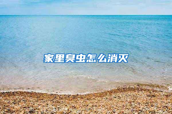 家里臭蟲怎么消滅