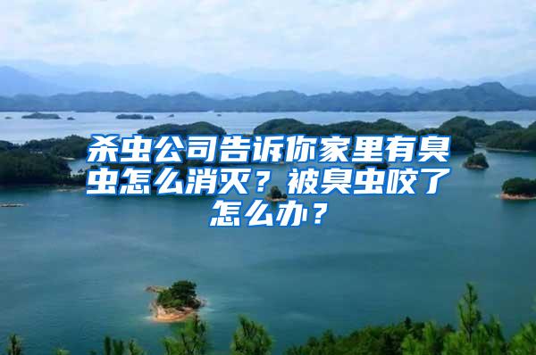 殺蟲公司告訴你家里有臭蟲怎么消滅？被臭蟲咬了怎么辦？