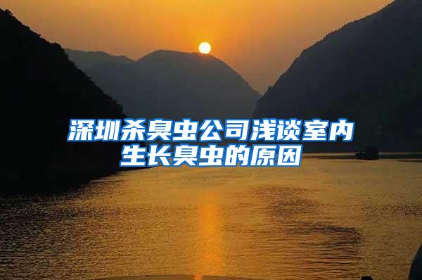 深圳殺臭蟲公司淺談室內(nèi)生長臭蟲的原因