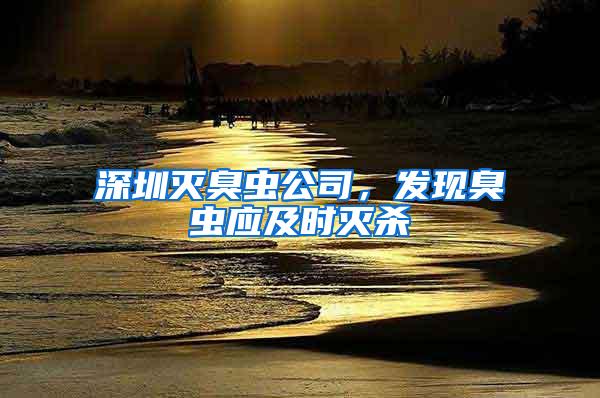 深圳滅臭蟲公司,發(fā)現(xiàn)臭蟲應(yīng)及時(shí)滅殺