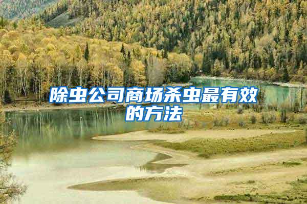 除蟲(chóng)公司商場(chǎng)殺蟲(chóng)最有效的方法