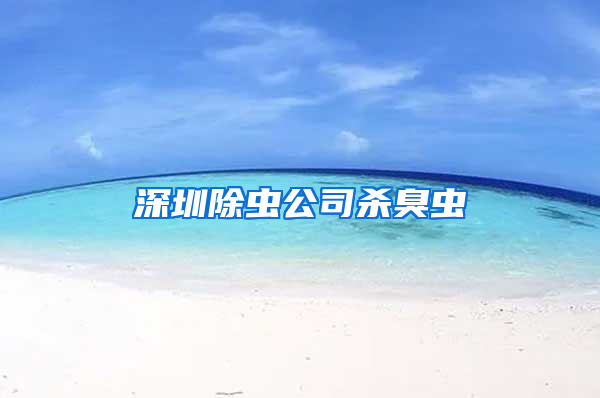 深圳除蟲公司殺臭蟲