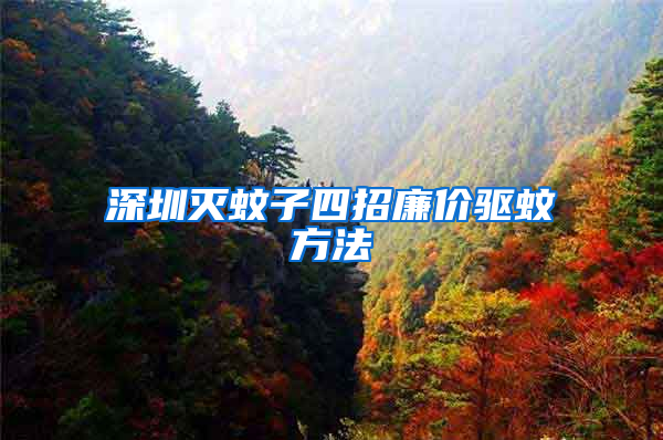 深圳滅蚊子四招廉價(jià)驅(qū)蚊方法
